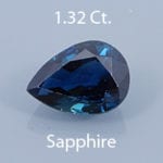 Rough version of Mdified Brilliant Pear Cut Sapphire