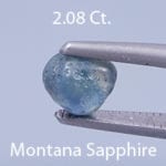 Rough version of Square Brilliant Cut Sapphire