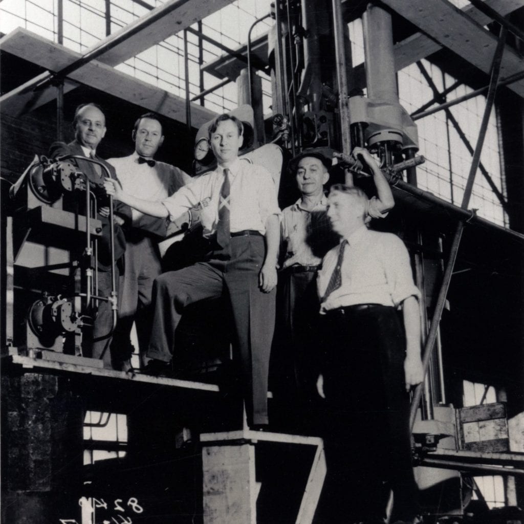 lapidary technology history - Members of GE’s early 1950s Project Superpressure team. Courtesy of the H. Tracy Hall Foundation