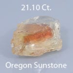 Rough version of Fancy Barion Emerald Cut Oregon Sunstone