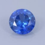 Finished version of Fancyu Round Brilliant Cut Sapphire