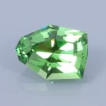 Finished version of Fancy Bullet Shape Cut Tsavorite Garnet