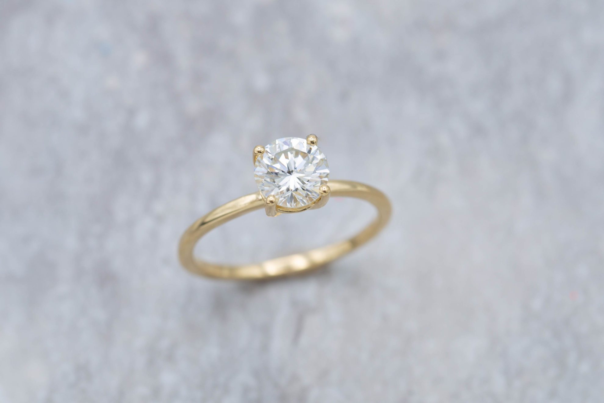 engagement ring settings - 0.91ct solitaire