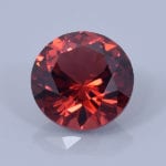 Finished version of Fancy Round Brilliant Cut Garnet