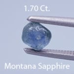 Rough version of Round Brilliant Cut Sapphire