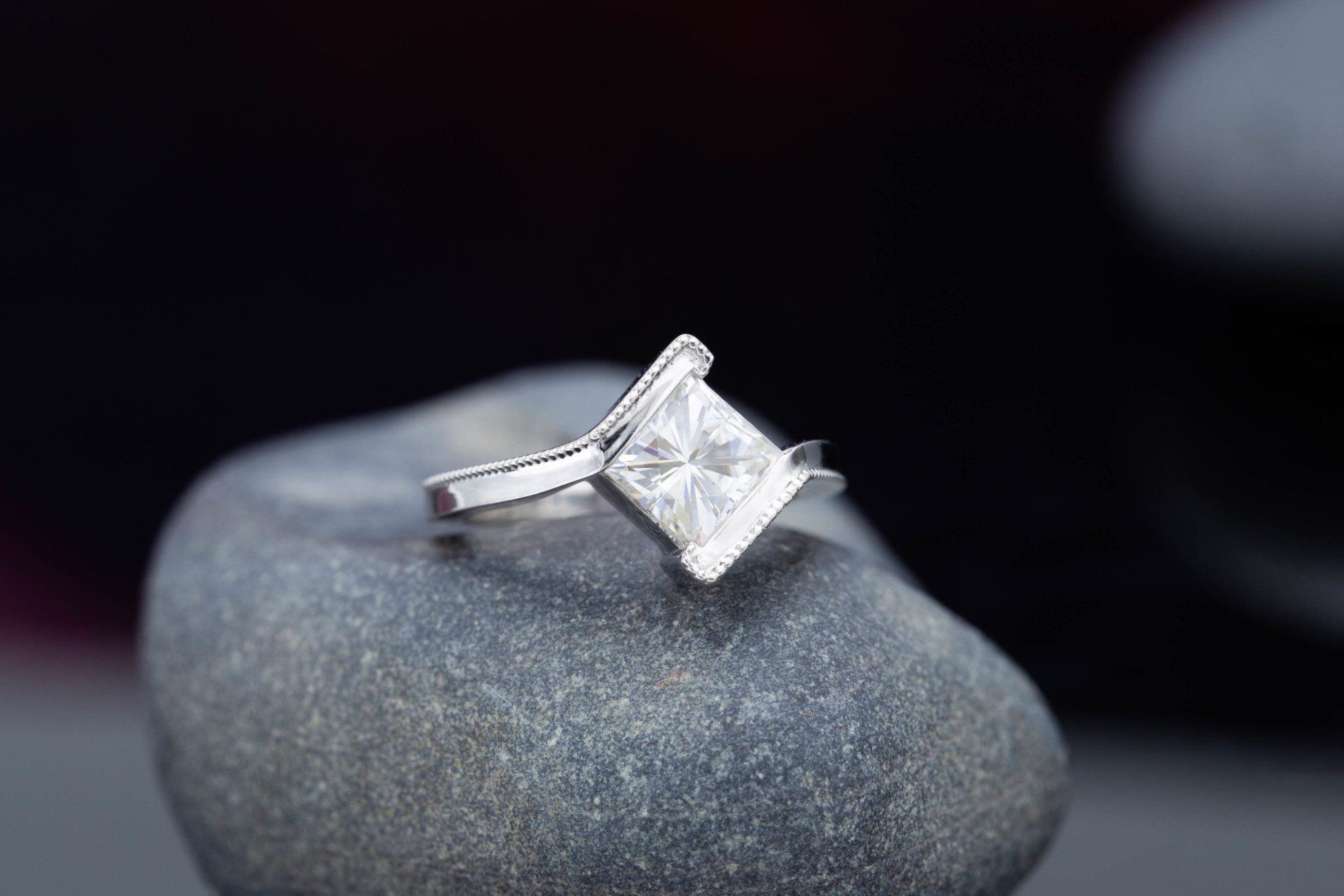 princess bypass - engagement ring setting
