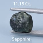 Rough version of Barion Square Cut Sapphire