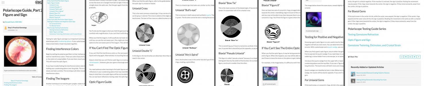Testing For Optic Figure And Sign International Gem Society