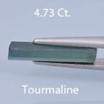 Rough version of Elongated Emerald Cut Tourmaline