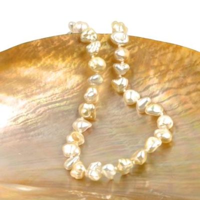 akoya keshi bracelet - keshi pearls and souffle pearls