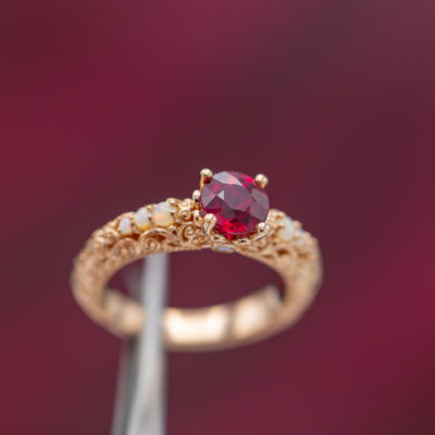 ruby engagement ring