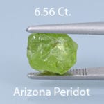 Rough version of Fancy Square Brilliant Cut Peridot