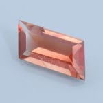 Finished version of Step Rhombus Cut Oregon Sunstone