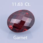 Rough version of Emerald Cut Garnet