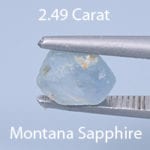 Rough version of Fancy Elongated Hexagon Cut Sapphire