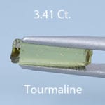 Rough version of Elongated Emerald Cut Tourmaline