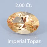Rough version of Brilliant Oval Cut Precious Imperial Topaz