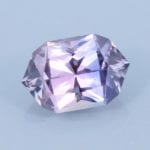 Finished version of Fancy Radiant Hex Oval Cut Sapphire