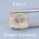 Rough version of Custom Hexagon Cut Sunstone