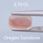 Rough version of Emerald Cut Sunstone