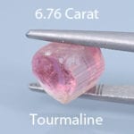 Rough version of Fancy Custom Round Brilliant Cut Tourmaline