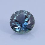 Finished version of Fancy Round Brilliant Cut Sapphire