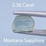 Rough version of Barion Square Cut Sapphire