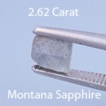 Rough version of Custom Square Brilliant Cut Color Change Sapphire