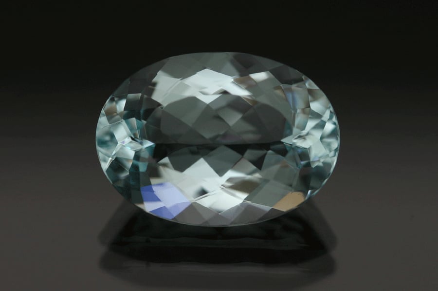 Unique New Old Stock Jewelry Making Lot of 5  Aquamarine Heart Gemstones 