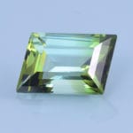 Finished version of Step Rhombus Cut Bi-Color Tourmaline
