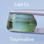 Rough version of Step Rhombus Cut Bi-Color Tourmaline