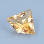 Finished version of Custom Radiant Kite Cut Precious Topaz