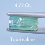 Rough version of Custom Barion Emerald Cut Tourmaline