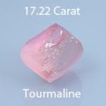 Rough version of Custom Barrel Shape Cut Tourmaline