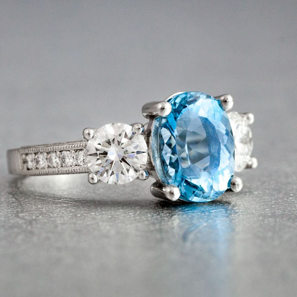 Aquamarine ring settings 2025