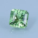 Finished version of Barion Square Cut Grossular Garnet (Tsavorite)