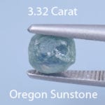 Rough version of Custom Hexagon Cut Sapphire