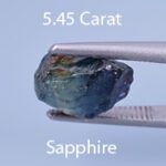 Rough version of Custom Kite Cut Sapphire