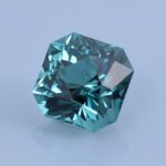 Finished version of Custom Square Brilliant Cut Tourmaline