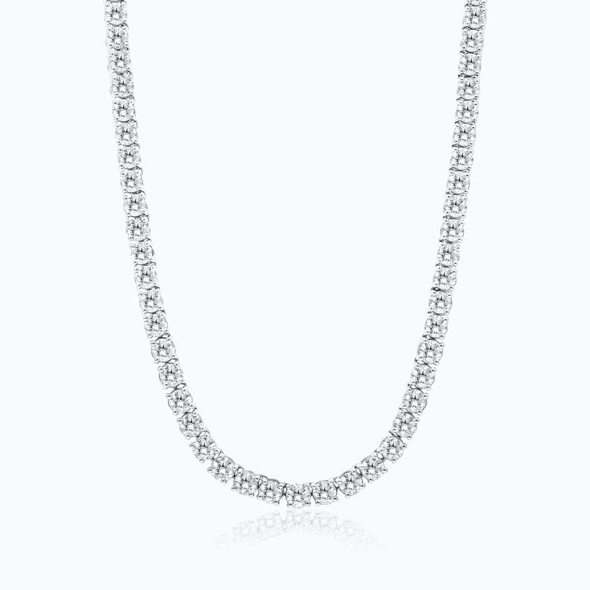 Diamond Tennis Necklace | 2 Carat Diamond Tennis Necklace, 17 Inches |  SuperJeweler