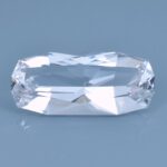 Finished version of Custom Cushion Rectangle Cut Danburite