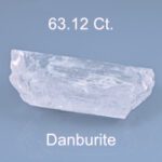 Rough version of Custom Cushion Rectangle Cut Danburite