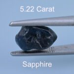 Rough version of Custom Rose Cut Cut Sapphire