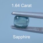 Rough version of Custom Step Hexagon Cut Sapphire