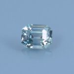 Finished version of Emerald Cut Sapphire