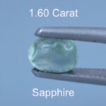 Rough version of Emerald Cut Sapphire