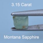 Rough version of Custom Square Brilliant Cut Sapphire