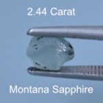 Rough version of Portuguese Brilliant Cut Sapphire