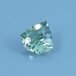 Finished version of Custom Short Arrowhead Cut Sapphire