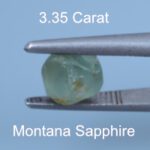 Rough version of Custom Short Arrowhead Cut Sapphire